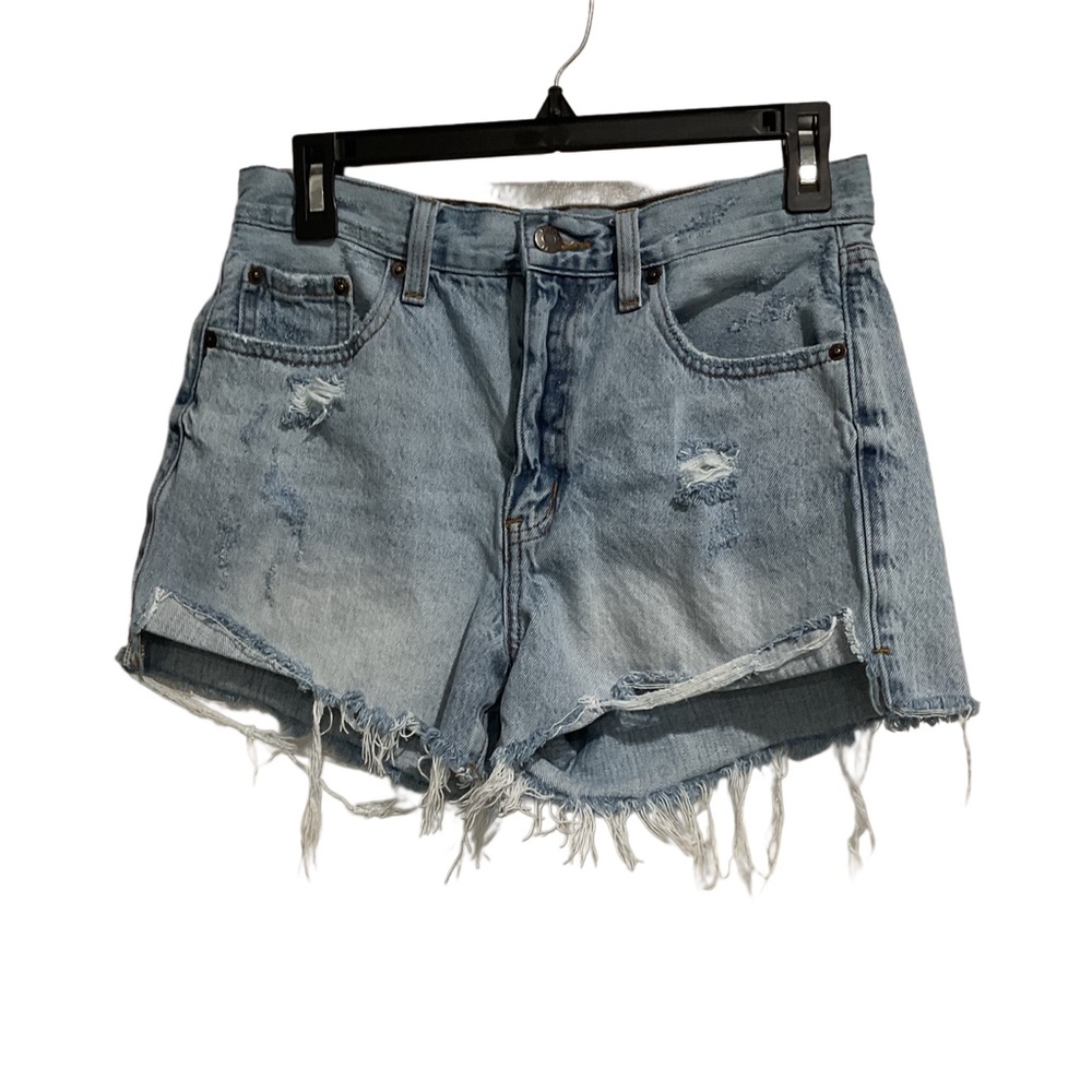 Pistola Kylee Relaxed High Rise Cuffed Jean Shorts‎ Blue